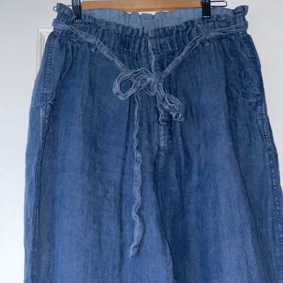 Free People Denim Pull on Trousers SZ Medium - Picture 3 of 7